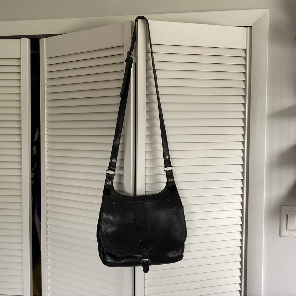 Patricia Nash Black Leather Crossbody Bag - Picture 2 of 12